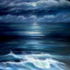 moonlight seascape oil painting