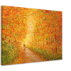 our autumn walk canvas print