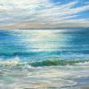 Seascape greeting art card Windswept Shore