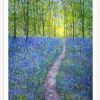 Bluebell Woods print side view